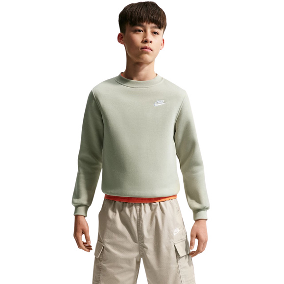 Bluza dla dzieci Nike Sportswear Club Fleece jasnozielona FD3006 304