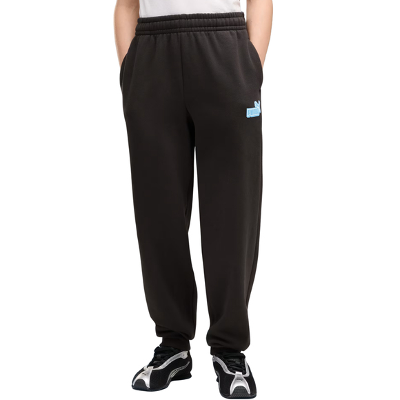 Spodnie dla dzieci Puma ESS Logo Lab Relaxed czarne 694675 01