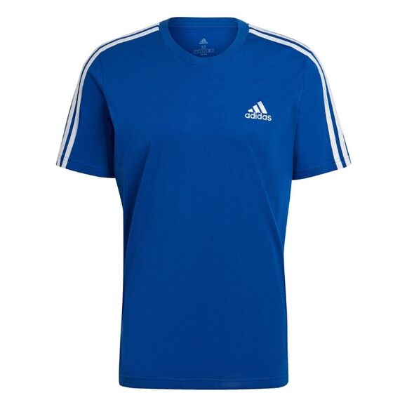 Koszulka męska adidas Essentials 3-Stripes Tee niebieska HE4410