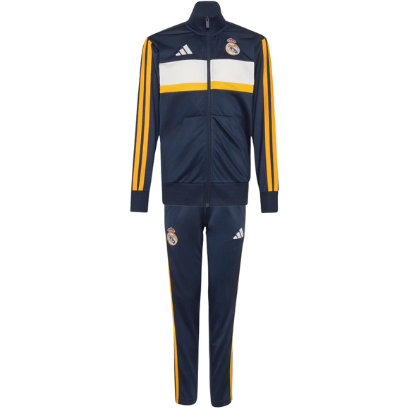 Dres dla dzieci adidas Real Madrid granatowo-żółty KG2955