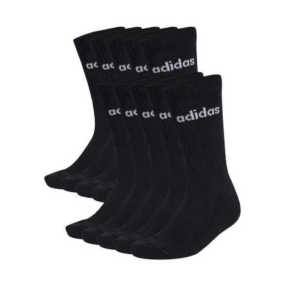 Skarpety adidas Cushioned Linear Crew 10 par czarne KF9092