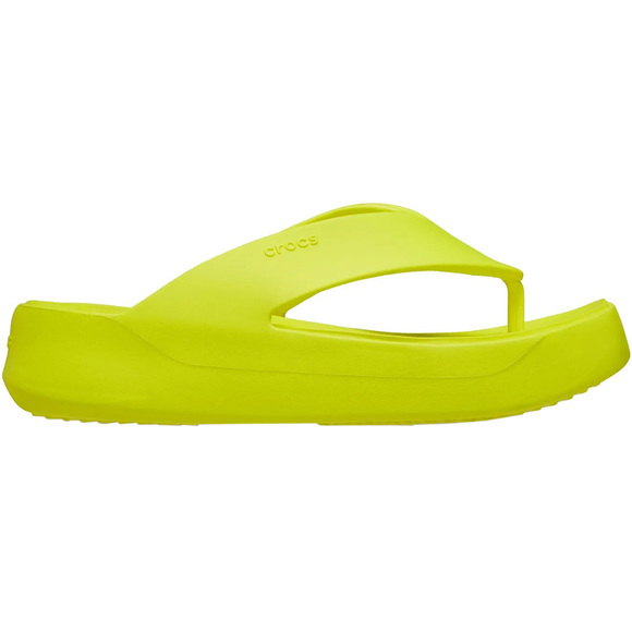 Klapki damskie Crocs Getaway Platform Flip zielone 209410 76M