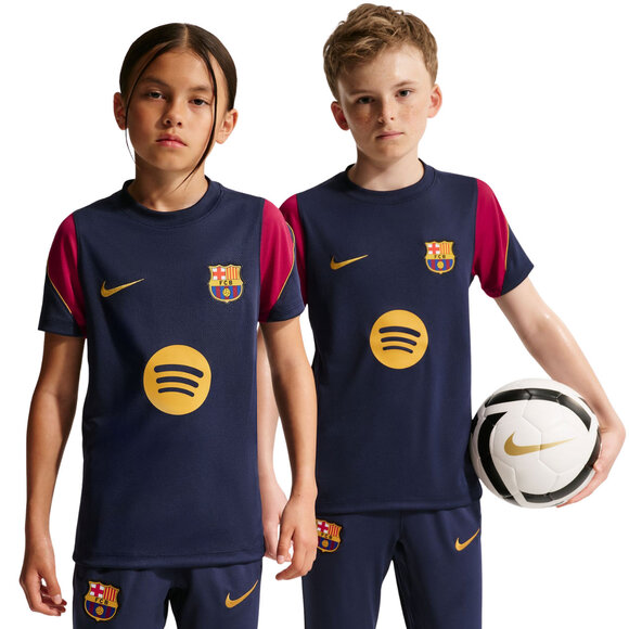 Koszulka dla dzieci Nike FC Barcelona Strike granatowo-bordowa II3237 401