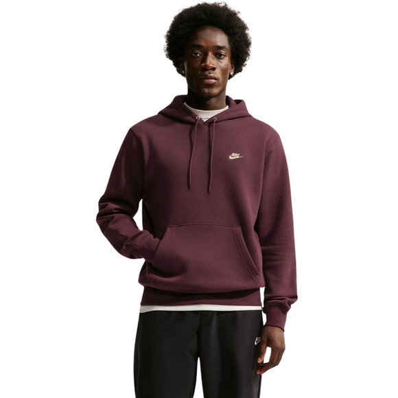 Bluza męska Nike Club BB bordowa FN3859 652