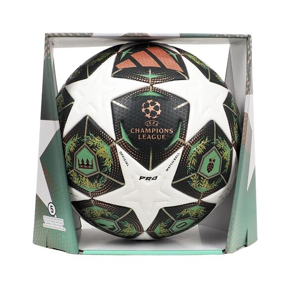 Piłka nożna adidas UCL Pro 24/25 Knockout Stages zielono-biała JH1279