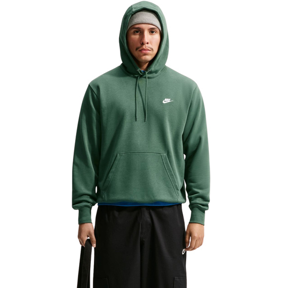 Bluza męska Nike Club FT PO Hoodie zielona FN3866 323