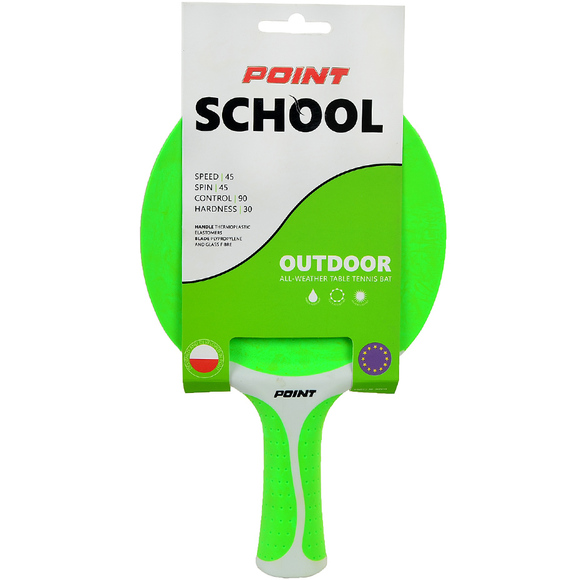 Rakietka do ping ponga Point School Outdoor zielona  