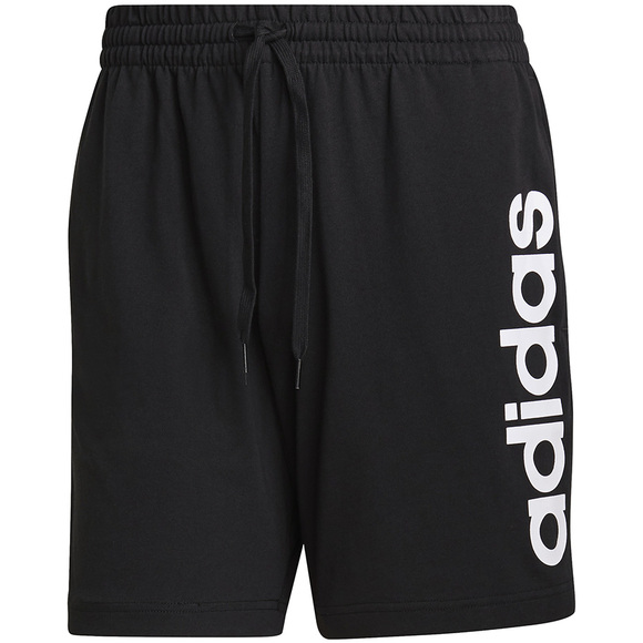 Spodenki męskie adidas AeroReady Essentials Linear Logo Shorts czarne GK9604