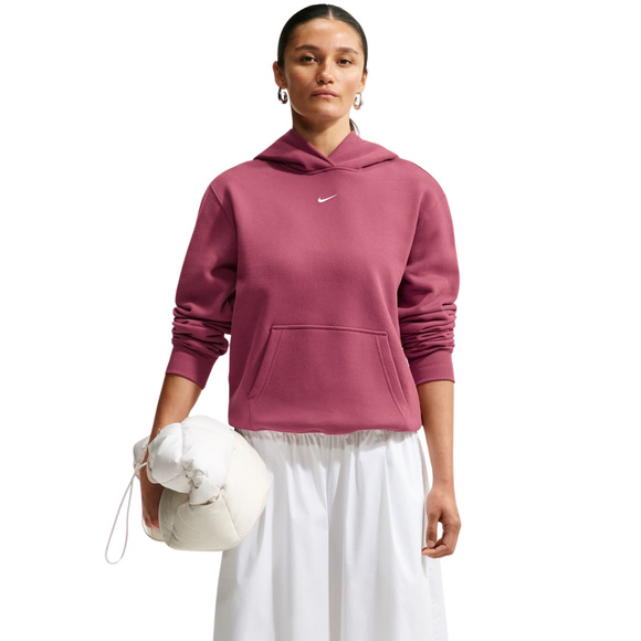 Bluza damska Nike Studio Fleece Medium Weight różowa IM8100 654
