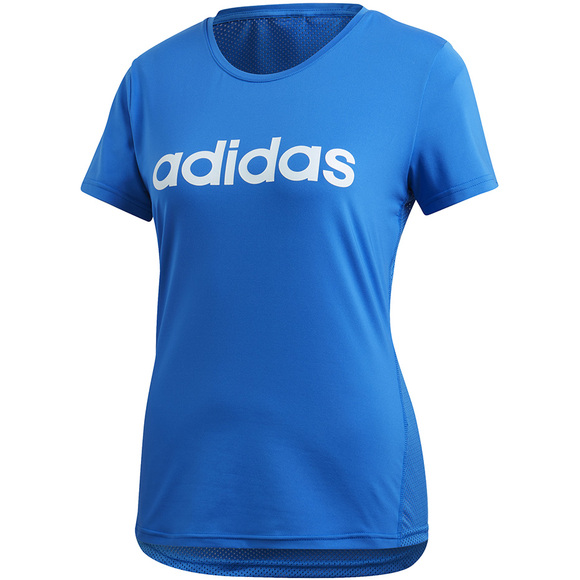 Koszulka damska adidas D2M Logo niebieska FL9230