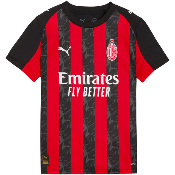 Koszulka dla dzieci Puma AC Milan Home Jersey Replica czarno-czerwona 779965 01