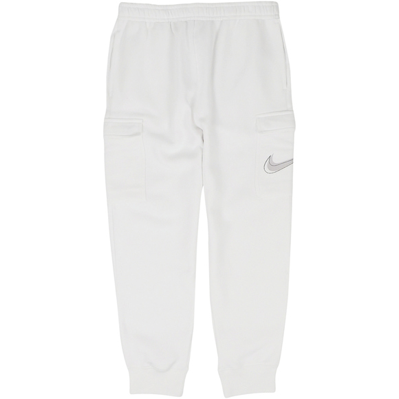 Spodnie męskie Nike Court Fleece Cargo białe DQ5477 100