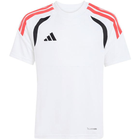 Koszulka dla dzieci adidas Tiro 26 League Jersey biało-czarno-czerwona KR0369