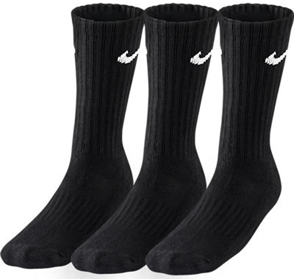 Skarpety Nike Value Cotton Crew 3pary czarne SX4508 001  