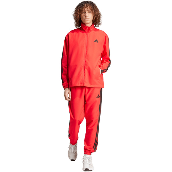 Dres męski adidas Sportswear Basic 3-Stripes Woven czerwony JI8851
