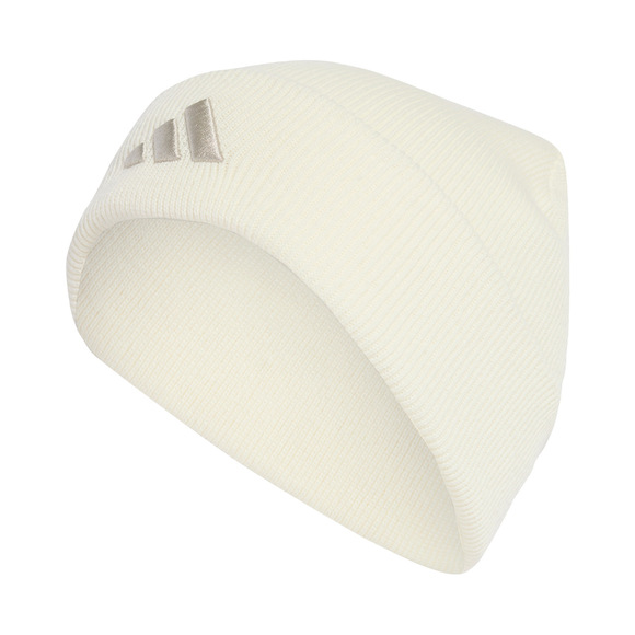 Czapka adidas New Logo Beanie Cuff kremowa JX5745