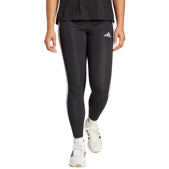 Legginsy damskie adidas Essentials 3-Stripes Cotton czarne JE0072 