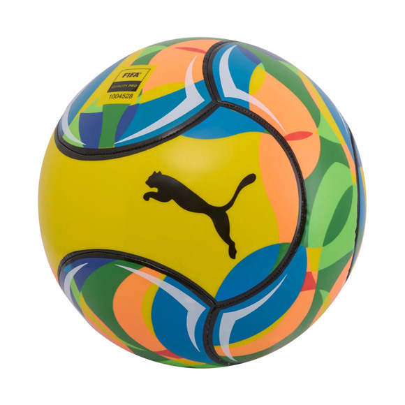 Piłka nożna plażowa Puma Fifa Quality Pro żółto-niebiesko-zielona 84583 01