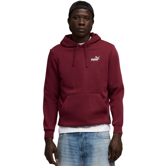Bluza męska Puma ESS Small No.1 Logo Hoodie FL bordowa 682575 96
