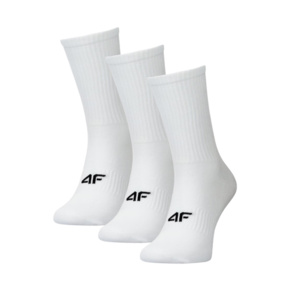 Skarpety męskie 4F M478 3 pak białe 4FWMM00USOCM478 10S