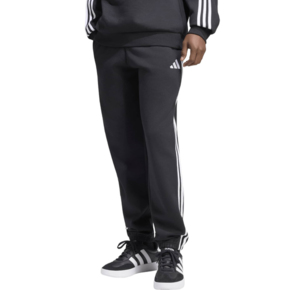Spodnie męskie adidas Essentials 3-Stripes Fleece Tapered Cuffed czarne KY6526