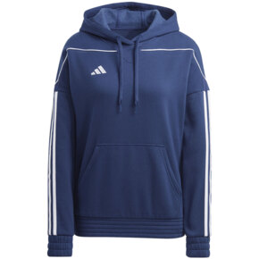 Bluza damska adidas Tiro 23 League Sweat Hoodie granatowo-biała HS3602