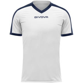 Koszulka Givova Revolution Interlock biało-granatowa MAC04 0304