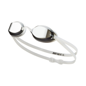 Okulary pływackie Nike Legacy Comfort srebrne NESSF132-040 OS