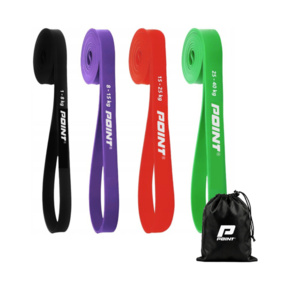 Gumy oporowe Point Power Band 4 szt. + woreczek długie 