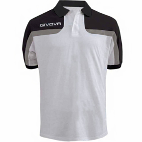 Koszulka Givova Polo Spring biało-czarna MA018 0310 