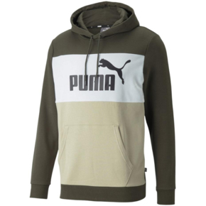 Bluza męska Puma Colorblock Hoodie TR szaro-biało-beżowa 848772 64