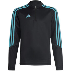 Bluza dla dzieci adidas Tiro 23 Club Training Top szaro-niebieska IC1582