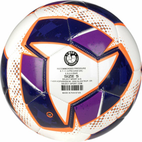 Piłka nożna SELECT Classic biało/purpurowa