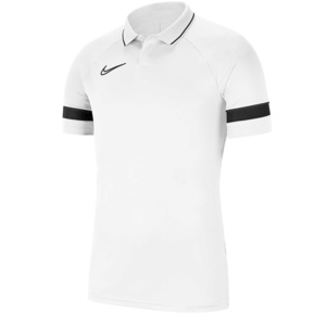 Koszulka męska Nike DF Acadamy 21 Polo SS biała CW6104 100