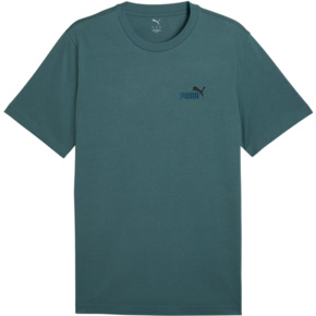 Koszulka męska Puma Ess 2 Color Small No. 1 Logo Tee zielona 684717 90