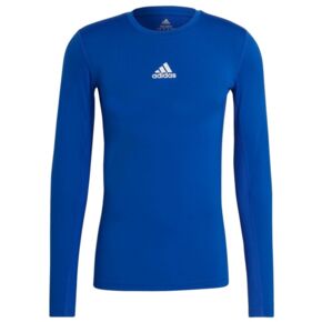 Koszulka męska adidas Compression Long Sleeve Tee niebieska GU7335