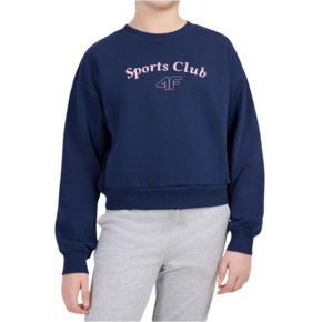 Bluza dla dziewczynki 4F F2708 ciemny granat 4FJWAW26TSWSF2708 30S