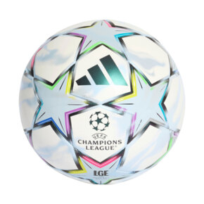 Piłka nożna adidas UCL League J290 26/27 League Stage biało-błękitna KE9767