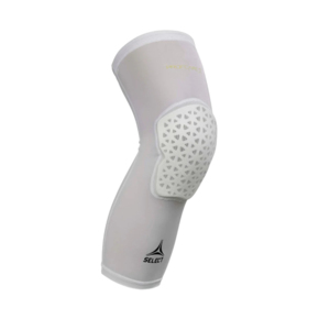 Ochraniacz kolana Select Compression long biały 710022 625