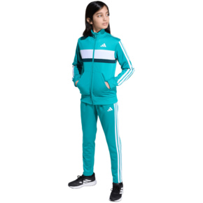 Dres dla dzieci adidas Seasonal Essentials Tiberio 3-Stripes Tricot miętowy JN2245
