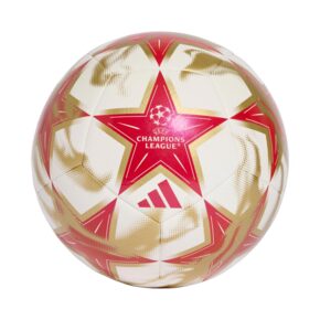 Piłka nożna adidas UCL Club 26/27 League Stage biało-czerwono-złota KE9764