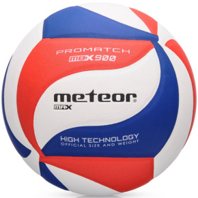Piłka siatkowa Meteor Max 900 niebiesko-czerwono-biała 10082