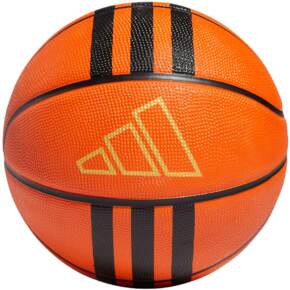 Piłka do koszykówki adidas 3-Stripes Rubber X3 pomarańczowa HM4970