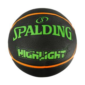 Piłka do koszykówki Spalding Highlight czarno-zielono-pomarańczowa 84354Z