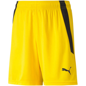 Spodenki dla dzieci Puma teamLIGA Shorts Jr Cyber żółte 704931 07