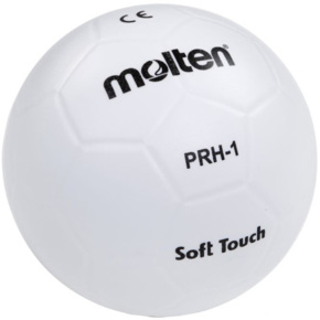 Piłka ręczna Molten softball gumowa biała PRH-1
