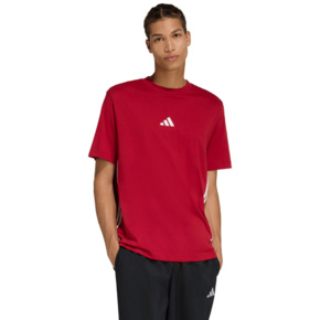 Koszulka męska adidas Essentials 3-Stripes czerwona KD4865