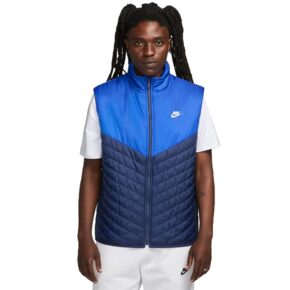 Kamizelka męska Nike Therma-FIT Windrunner niebieska FB8201 410