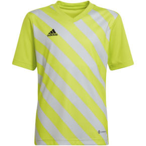 Koszulka dla dzieci adidas Entrada 22 Graphic Jersey żółto-szara HF0133