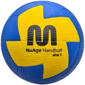 Piłka ręczna Meteor Nuage Junior 1 niebiesko-żółta 10091